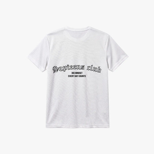 Training Tee 'Sapieens Club' Blanca | Ajuste pecho-brazo | Tela Sport-Dry