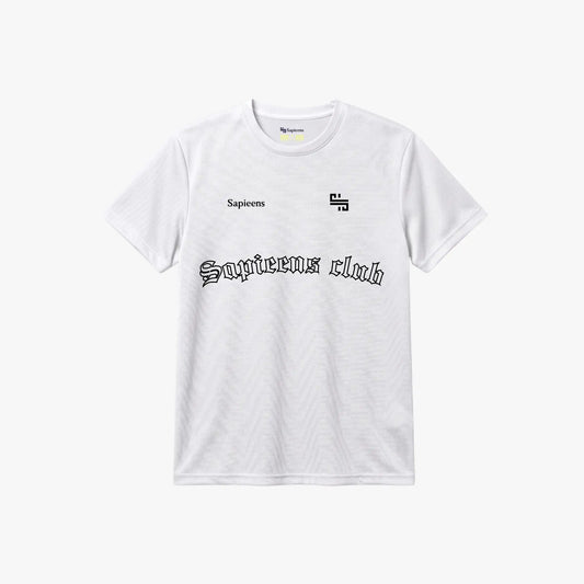 Training Tee 'Sapieens Club' Blanca | Ajuste pecho-brazo | Tela Sport-Dry