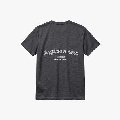 Training Tee 'Sapieens Club' Gris | Ajuste pecho-brazo | Tela Sport-Dry